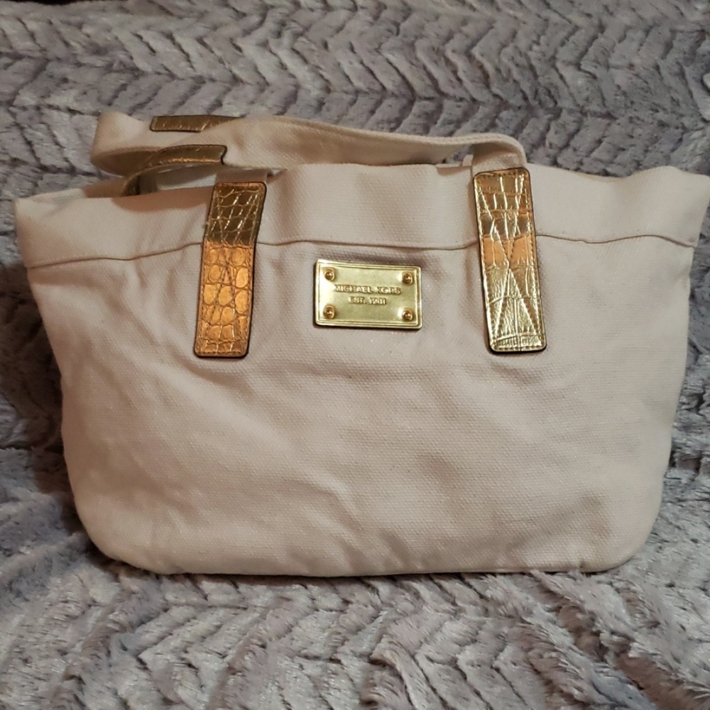 Hump Day SALE! MK white and gold purse